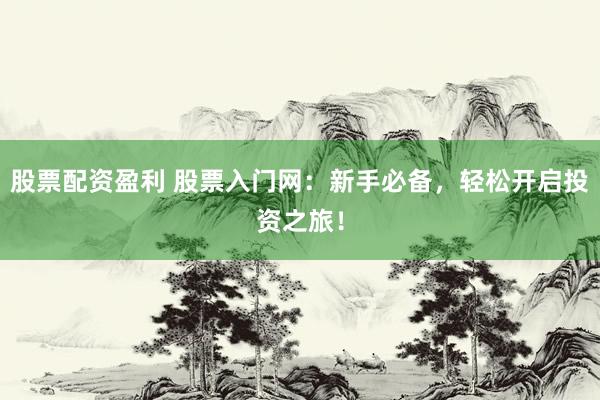 股票配资盈利 股票入门网：新手必备，轻松开启投资之旅！