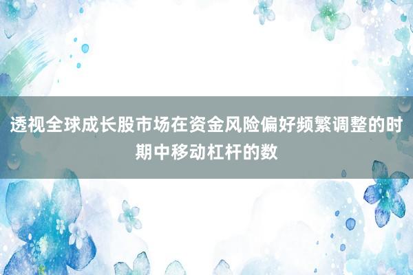 透视全球成长股市场在资金风险偏好频繁调整的时期中移动杠杆的数