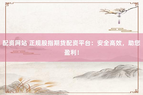 配资网站 正规股指期货配资平台：安全高效，助您盈利！